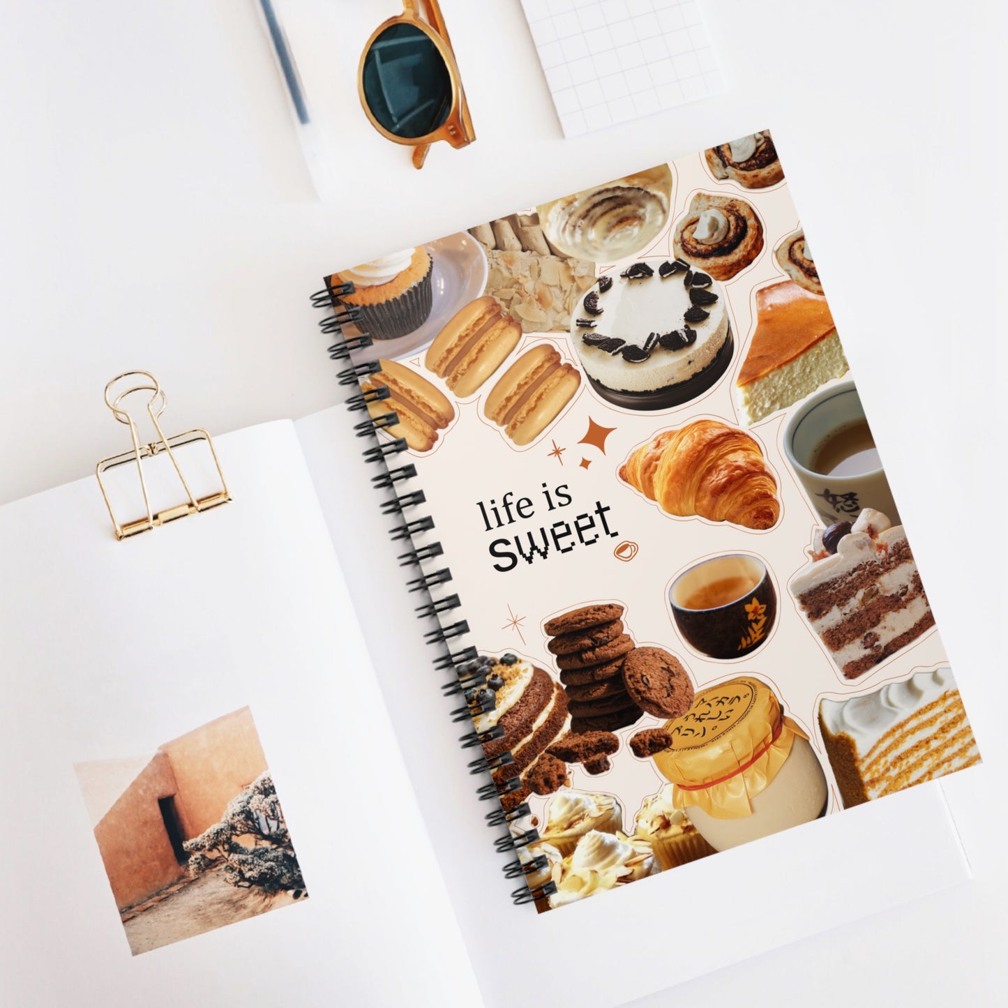 Coffee Brown Spiral Notebook - Ruled Line Perfect Gift Stationery
