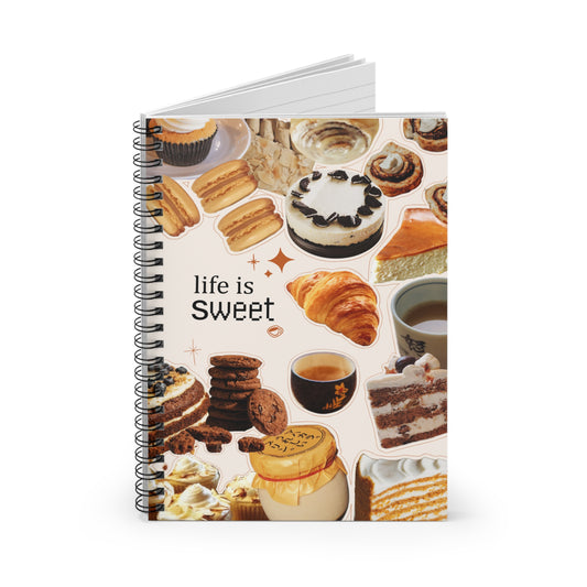 Coffee Brown Spiral Notebook - Ruled Line Perfect Gift Stationery