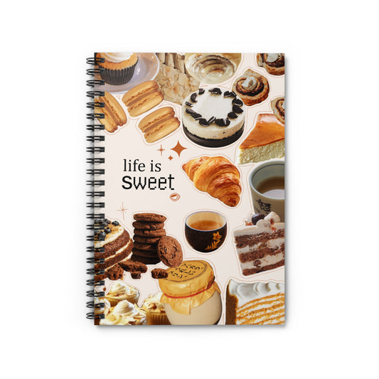 Coffee Brown Spiral Notebook - Ruled Line Perfect Gift Stationery